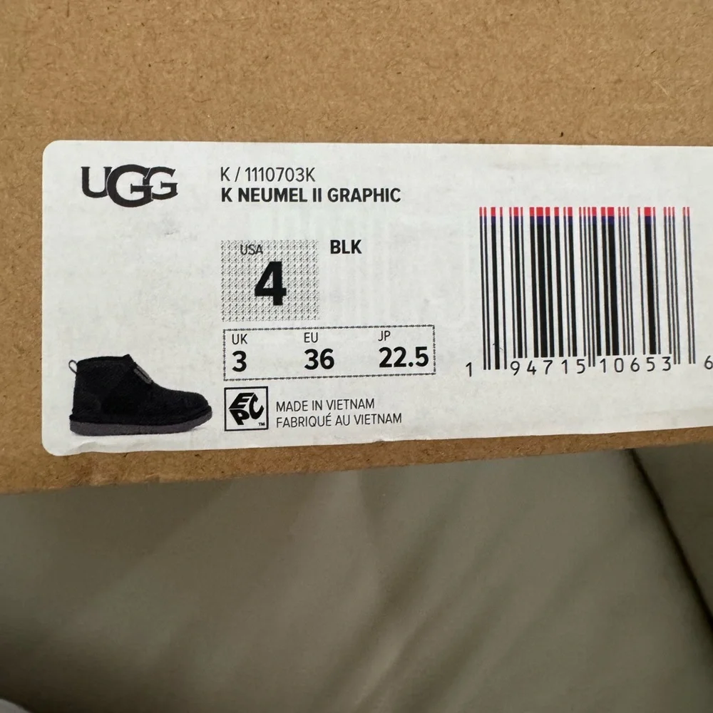 UGG Kids Black Cozy Boots